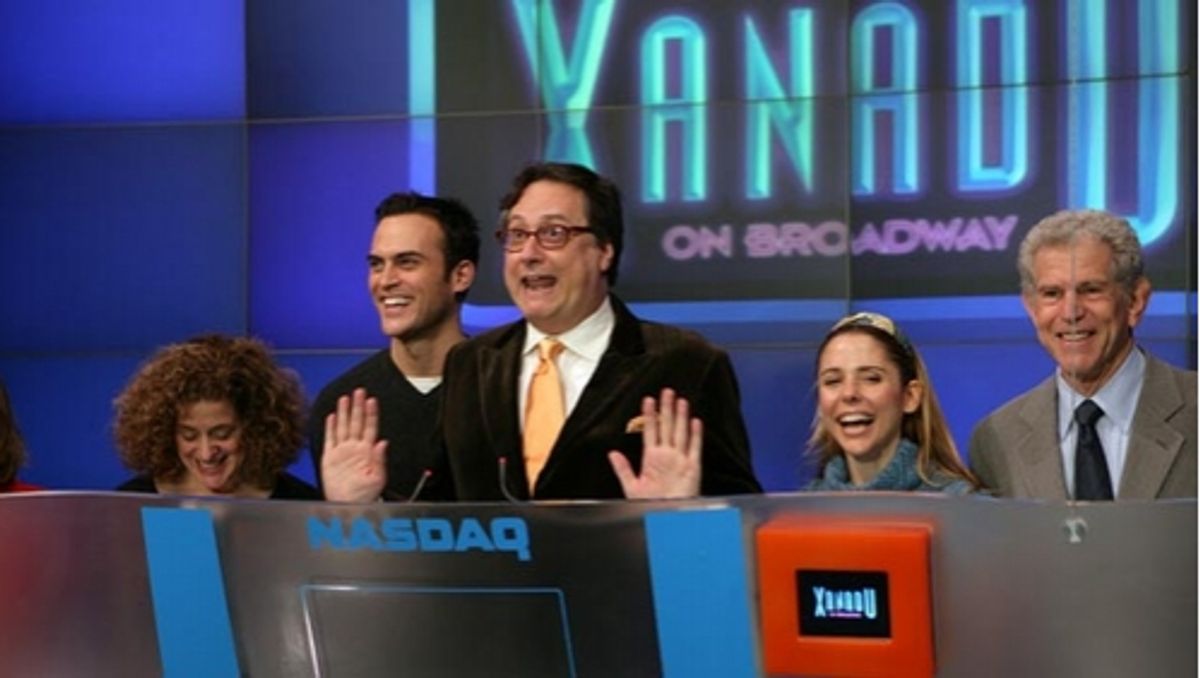 l-r: Mary Testa, Cheyenne Jackson, Douglas Carter Beane, Kerry Butler and Tony Roberts at 