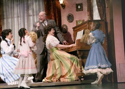 Brynn O'Malley (Esther Smith), Sophie Rudin (Tootie Smith), JB Adams (Grandpa Prophat Photo