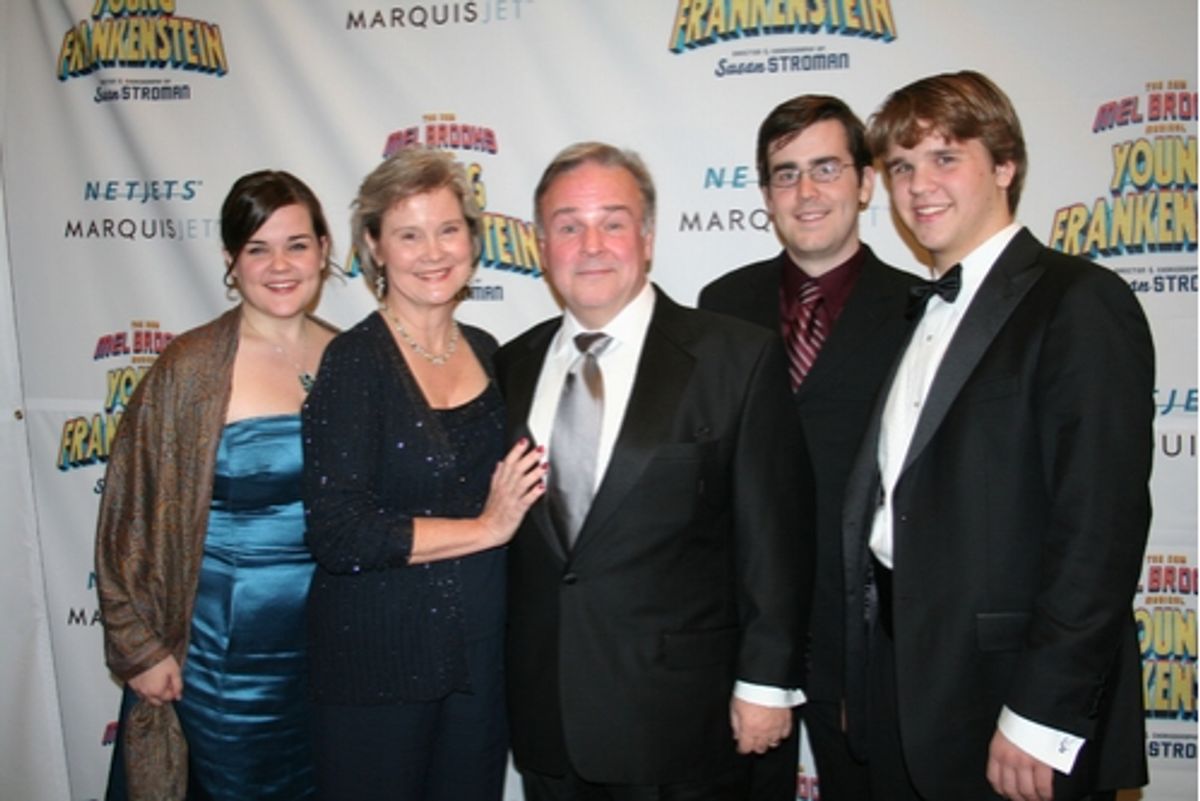 Fred Applegate with his family at 
