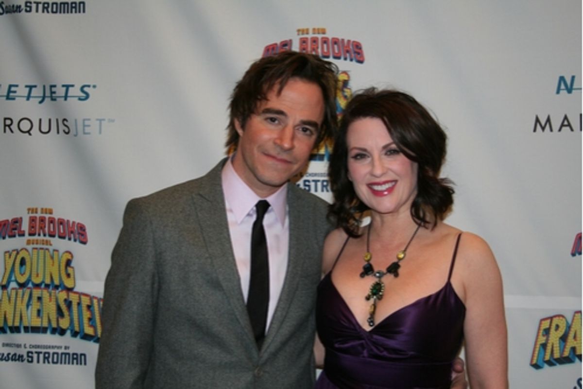 Roger Bart and Megan Mullally at 