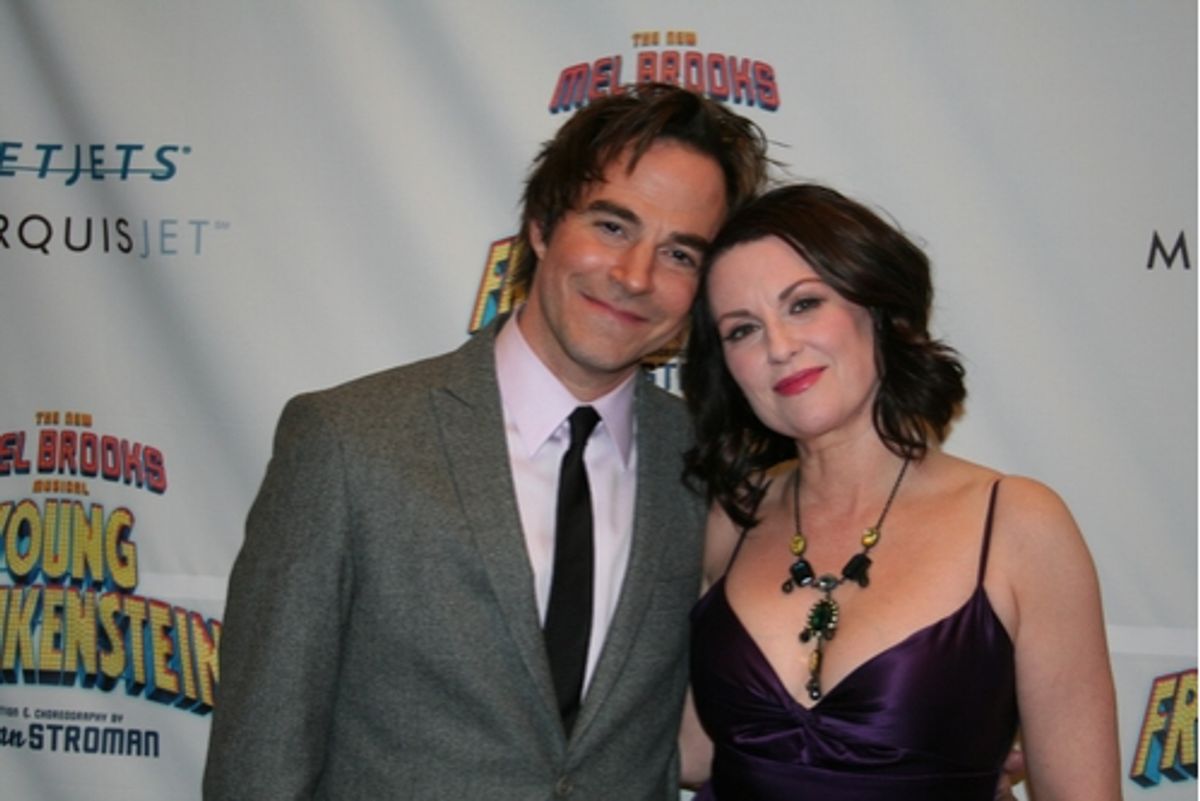 Roger Bart and Megan Mullally at 