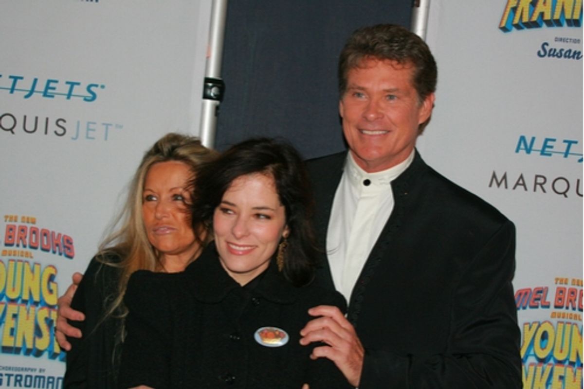 Parker Posey and David Hasselhoff with Michelle Lilley at 