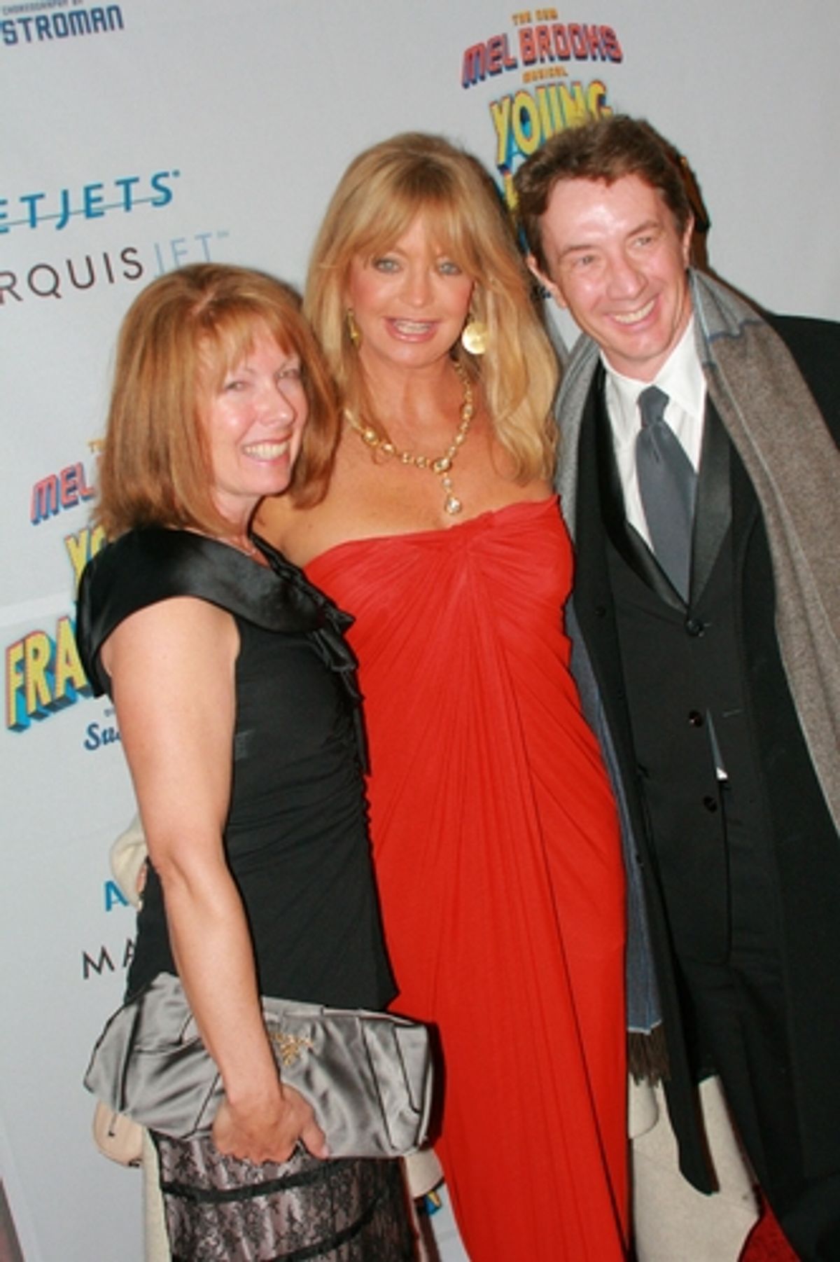 Nancy Dolman, Goldie Hawn and Martin Short at 