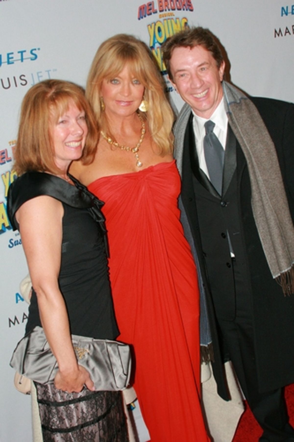 Nancy Dolman, Goldie Hawn and Martin Short at 