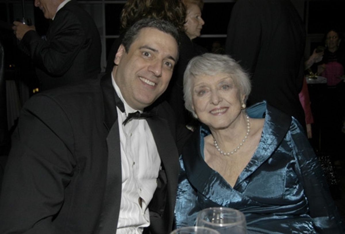 Frank Basile and Celeste Holm at Hooray for Hollywood Gala