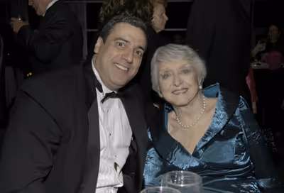 Frank Basile and Celeste Holm Photo