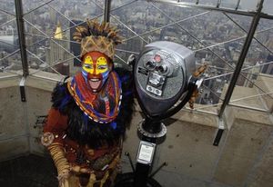 Tshidi Manye (Rafiki) atop the Empire State Building @ BroadwayWorld Tshidi Manye (Rafiki) atop the Empire State Building Photo