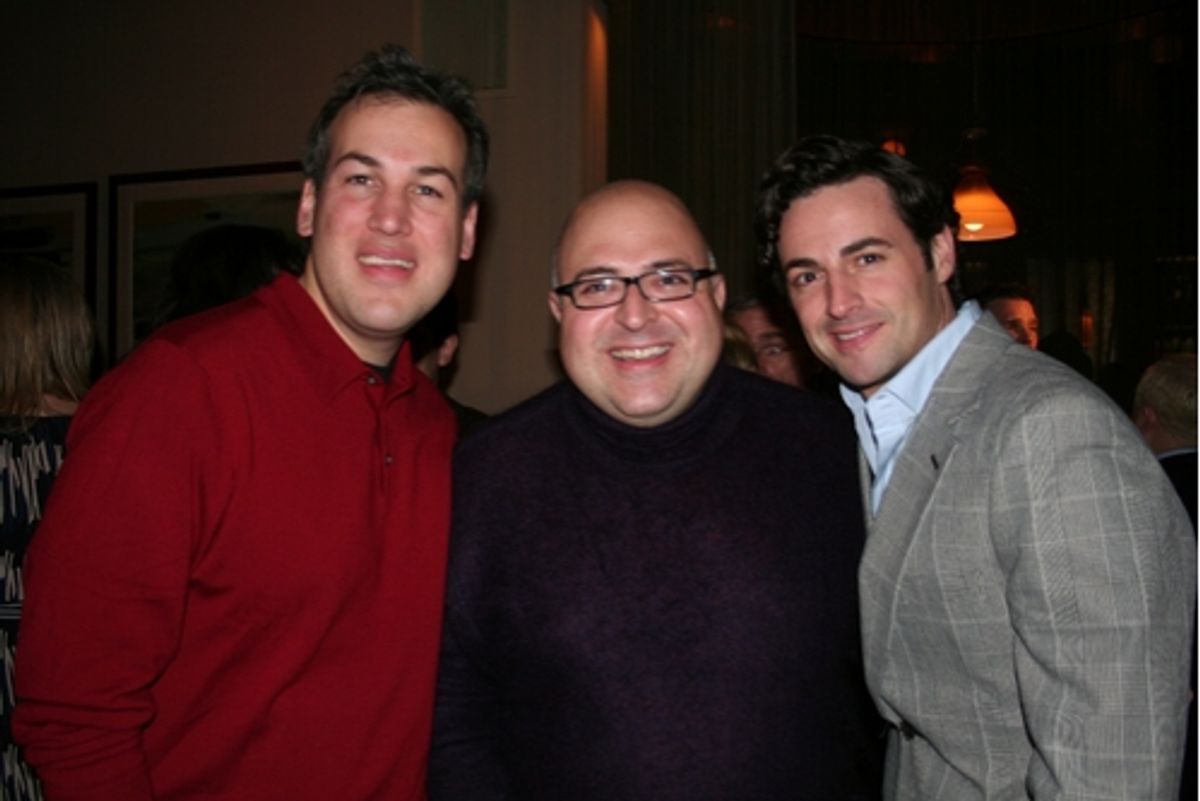 Jim Colucci, Frank DeCaro and Max von Essen at 