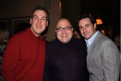 Jim Colucci, Frank DeCaro and Max von Essen Photo