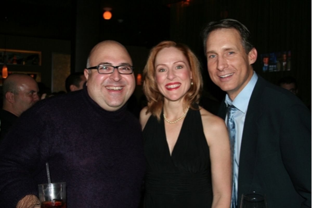 Frank DeCaro, Donna English and Gregg Edelman at 