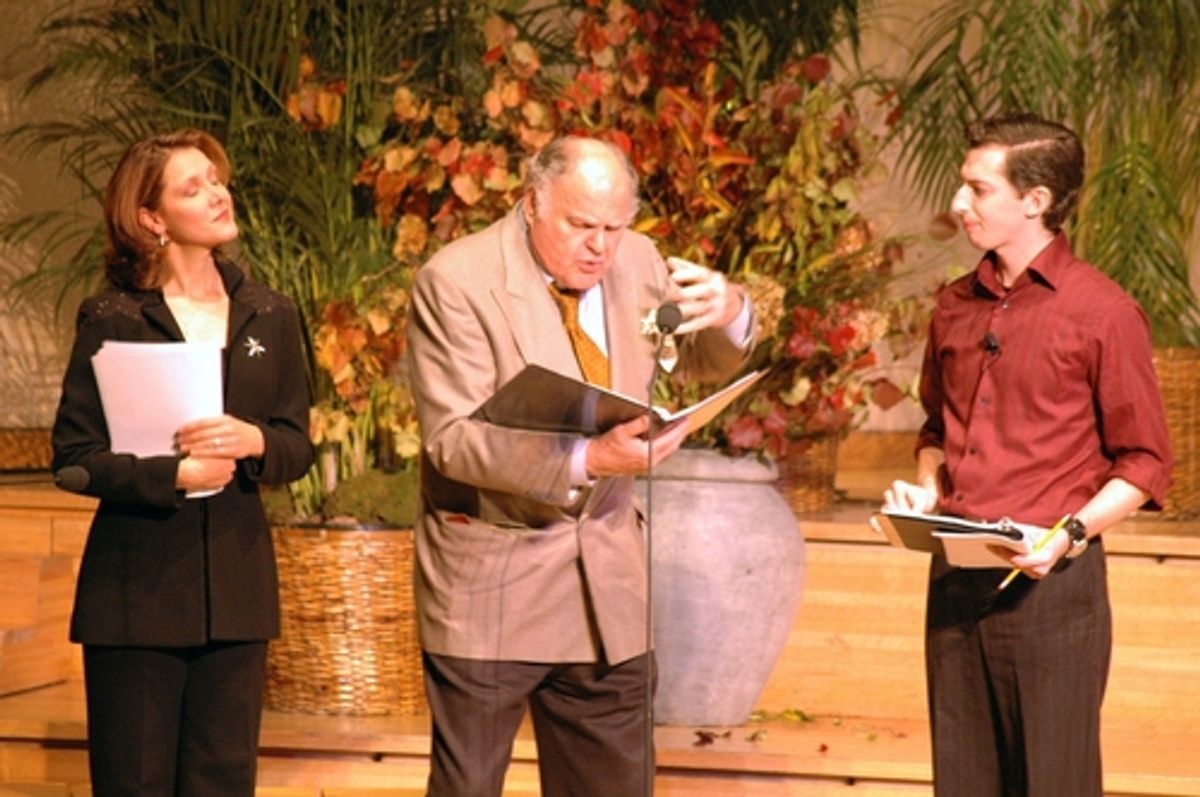 Kaitlin Hopkins, George S. Irving and Josh Grisetti at 