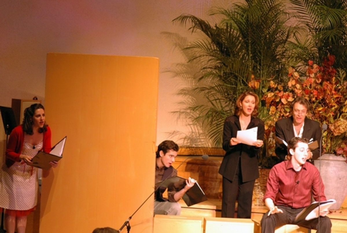 Emily Shoolin, Robb Sapp, Kaitlin Hopkins, Bruce Adler and Josh Grisetti at York Theatre Gala Awards Joseph Stein