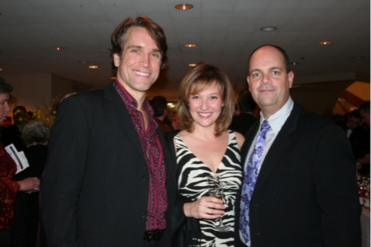 Mike McGowan, Laura Marie Duncan and Brad Oscar
 at 