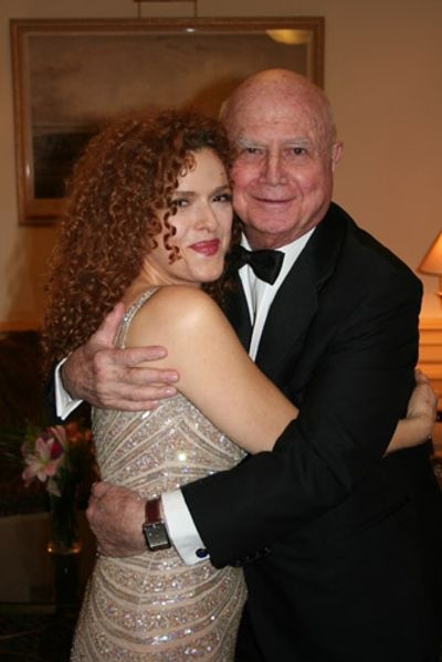Bernadette Peters and Recipient of the Joan Warburg Humanitarian Award Gerald Schoenf Photo