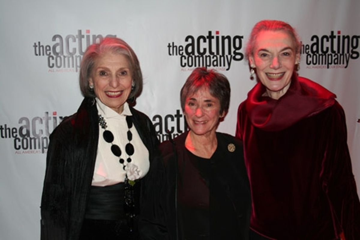 Pat Schoenfeld, Margot Harley and Marian Seldes at 