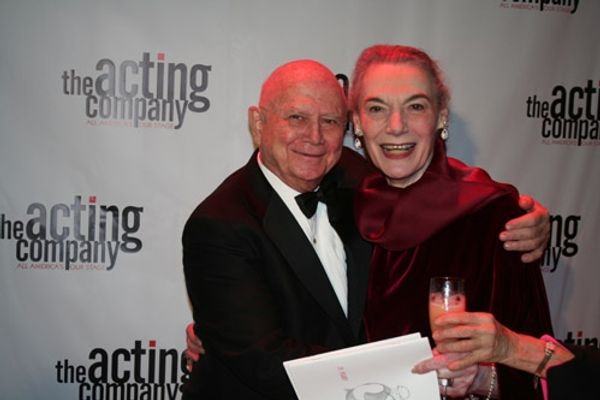 Gerald Schoenfeld and Marian Seldes Photo