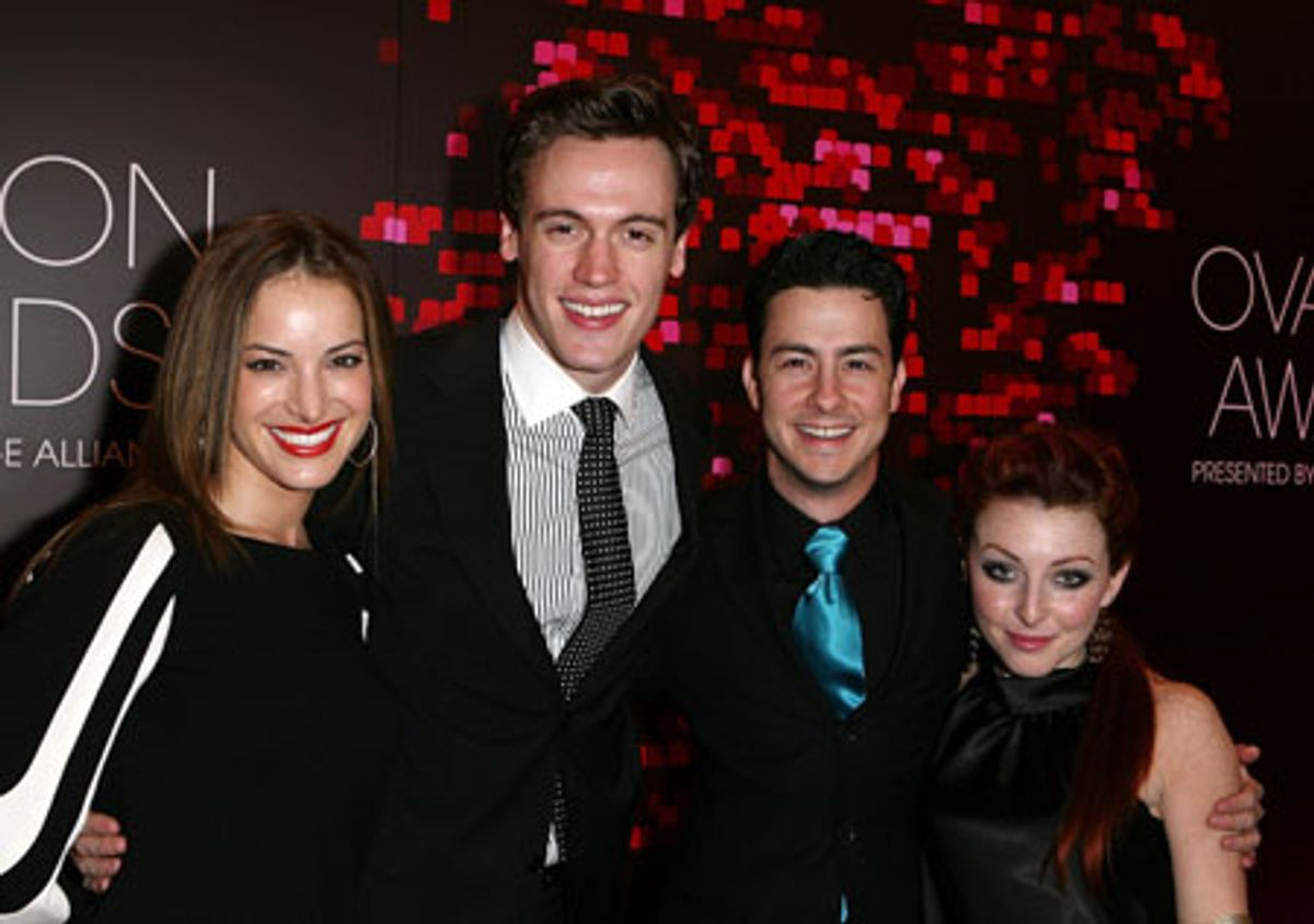 Jackie Seiden, Erich Bergen, Christopher Kale Jones and Jenna Coker Jones at 