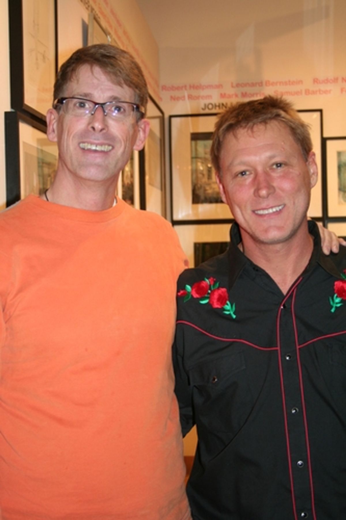 Host Dick Scanlan and Robert Lafosse at StageStruck The Magic of Theatre Design
