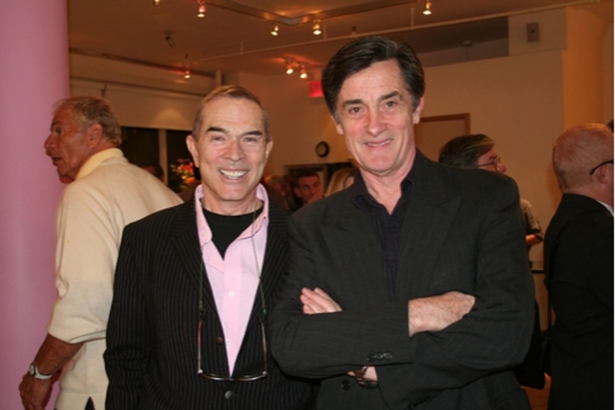Charles Leslie (Leslie/Lohman Gay Art Foundation) and Roger Rees at 