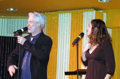 Terrence Mann and Kaitlin Stilwell who performed "The Nightingale" inspired by Romeo  Photo