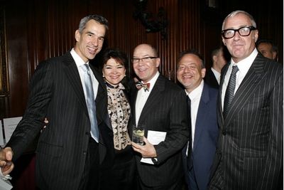 Jerry Mitchell, Linda Hart, Jack O'Brien, Marc Shaiman and Scott Wittman Photo