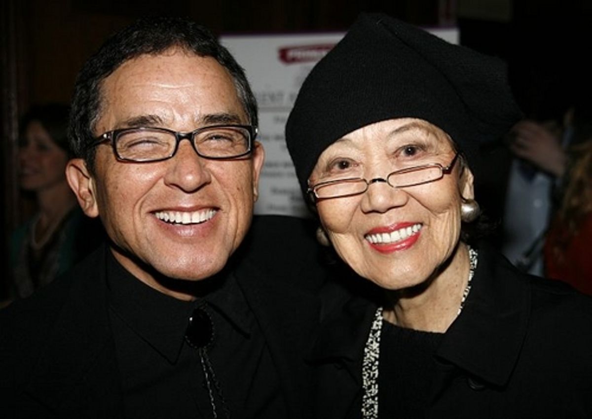 Patrick Pacheco and Willa Kim at Primary Stages Cocktails for Roth & O'Brien
