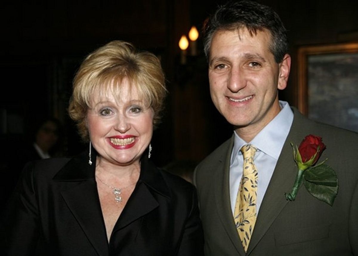 Sally Mayes and Elliot Fox at Primary Stages Cocktails for Roth & O'Brien