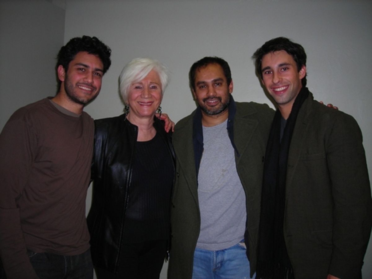 Sanjit De Silva, Olympia Dukakis, Rajesh Bose and Rafi Silver at 