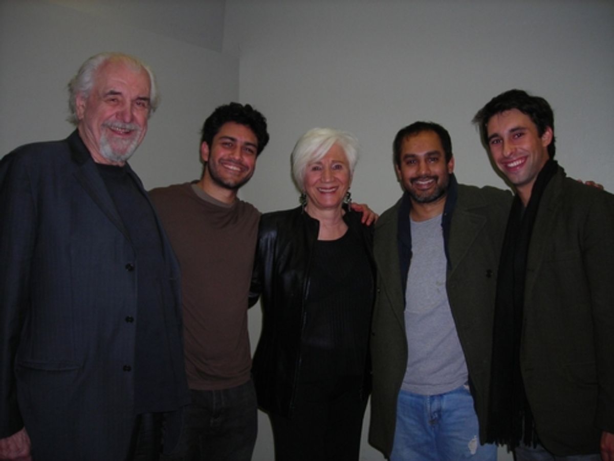  Louis Zorich, Sanjit De Silva, Olympia Dukakis, Rajesh Bose and Rafi Silver at 
