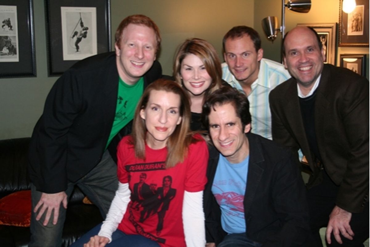 Hunter Bell, Susan Blackwell, Seth Rudetsky, Heidi Blickenstaff, Jeff Bowen and Larry Pressgrove at 