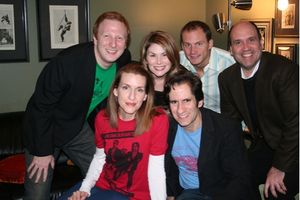 Hunter Bell, Susan Blackwell, Seth Rudetsky, Heidi Blickenstaff, Jeff Bowen and Larry Photo
