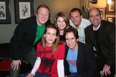 Hunter Bell, Susan Blackwell, Seth Rudetsky, Heidi Blickenstaff, Jeff Bowen and Larry Photo
