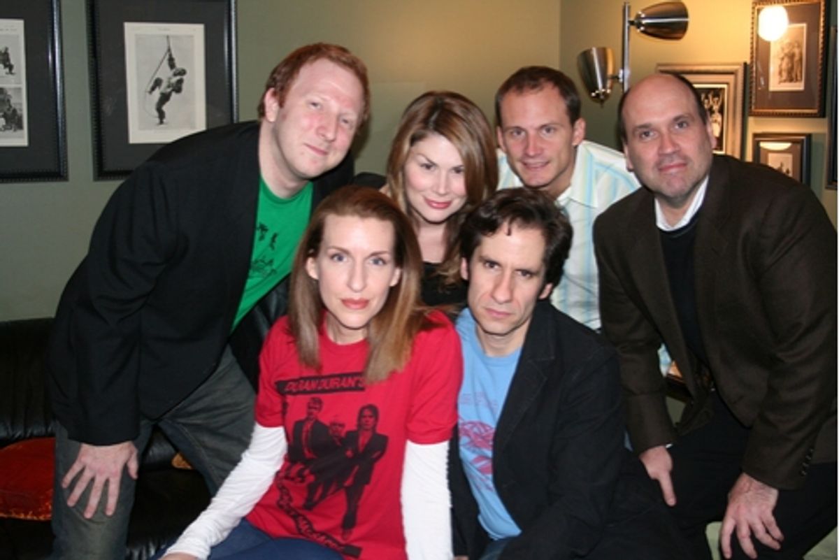 Hunter Bell, Susan Blackwell, Seth Rudetsky, Heidi Blickenstaff, Jeff Bowen and Larry Pressgrove at 