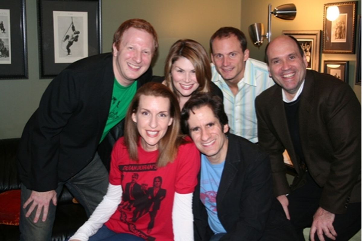 Hunter Bell, Susan Blackwell, Seth Rudetsky, Heidi Blickenstaff, Jeff Bowen and Larry Pressgrove at 