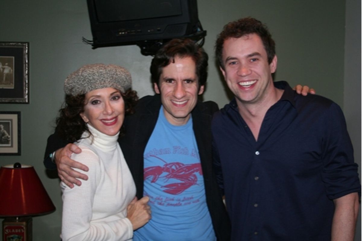 Andrea Martin, Seth Rudetsky and James Wesley at 