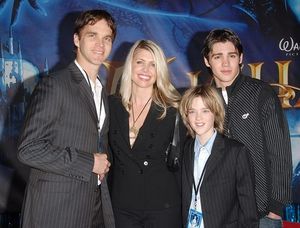 Luc Robitaille, wife Stashi, sons Steven and Jeffrey Photo