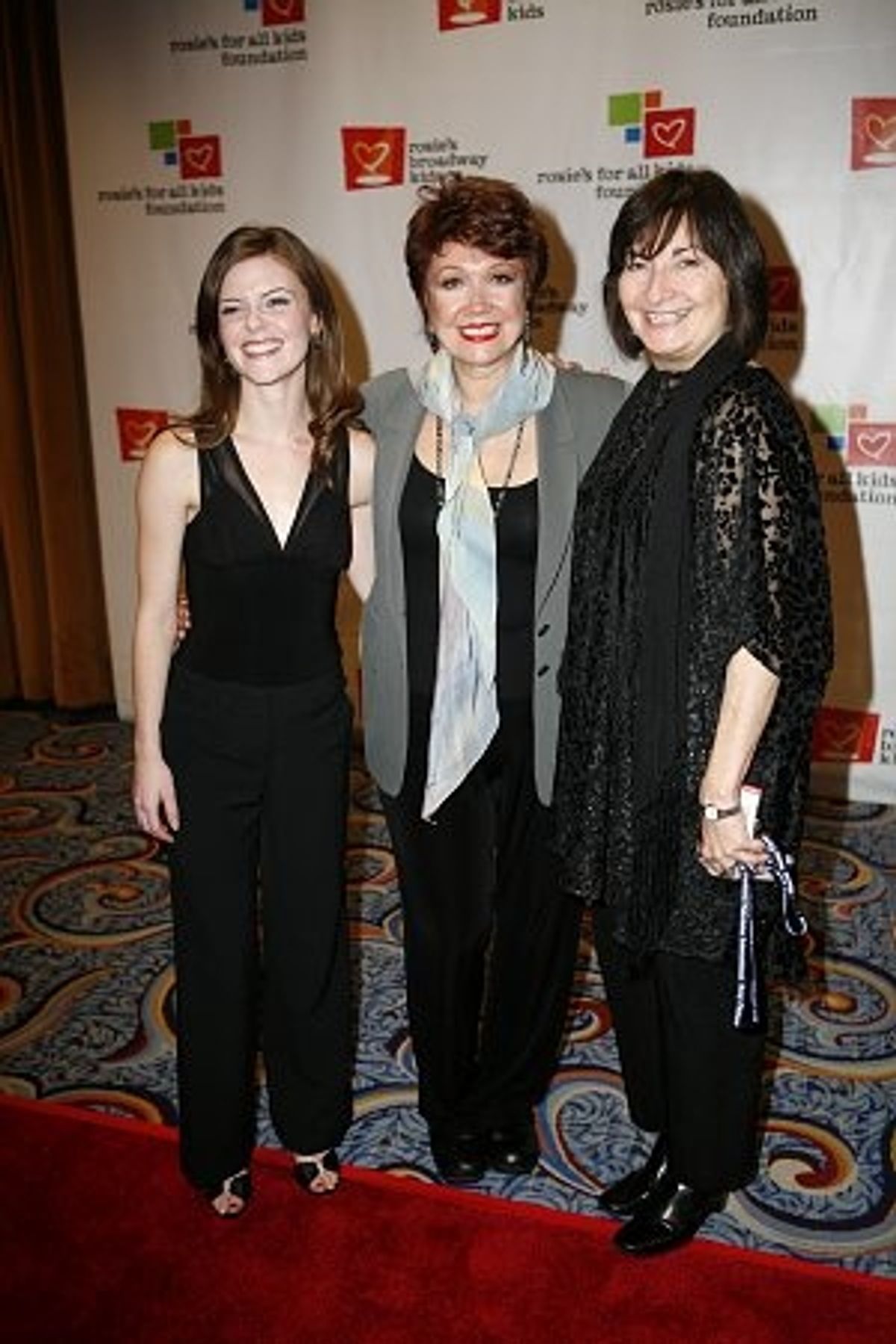 The cast of Girl's Room with Donna McKechnie at Rosie's All Kids Foundation Gala