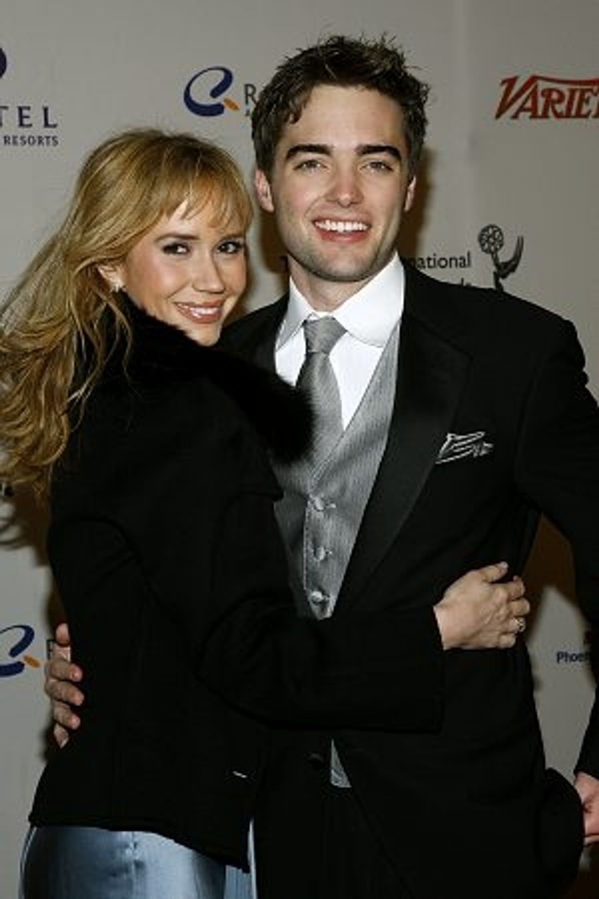 Ashley Jones and Drew Tayler Bell at International Emmy Award Arrivals