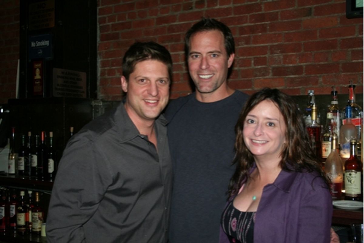Christopher Sieber, Robert Bogue and Rachel Dratch at 