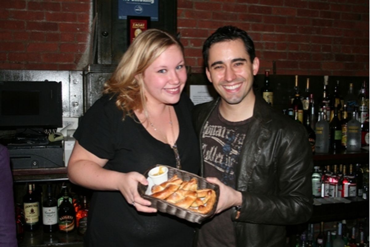Caitlin Van Zandt and John Lloyd Young at 