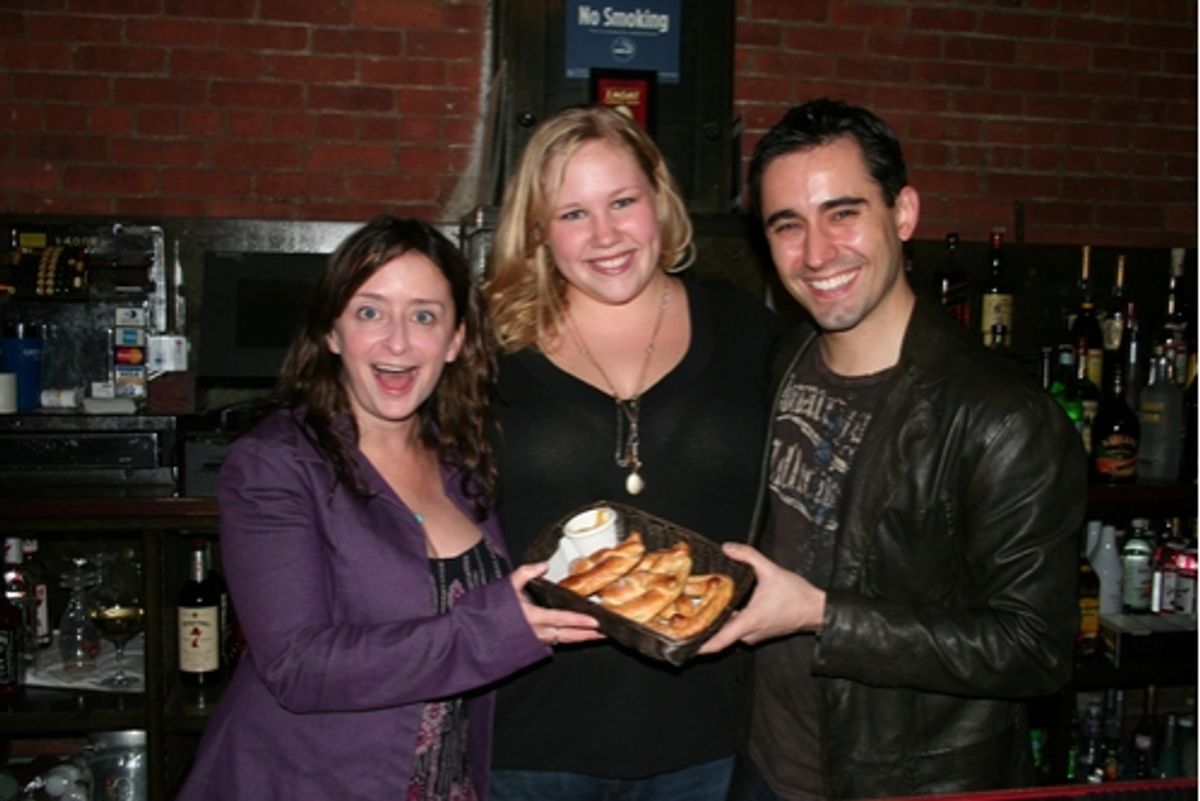 Rachel Dratch, Caitlin Van Zandt and John Lloyd Young at 