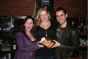 Rachel Dratch, Caitlin Van Zandt and John Lloyd Young Photo