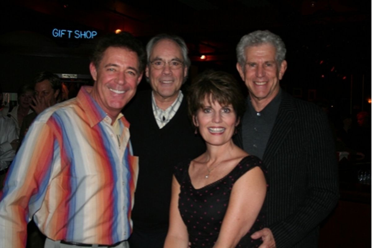 Barry Williams, Robert Klein, Lucie Arnaz and Tony Roberts at 