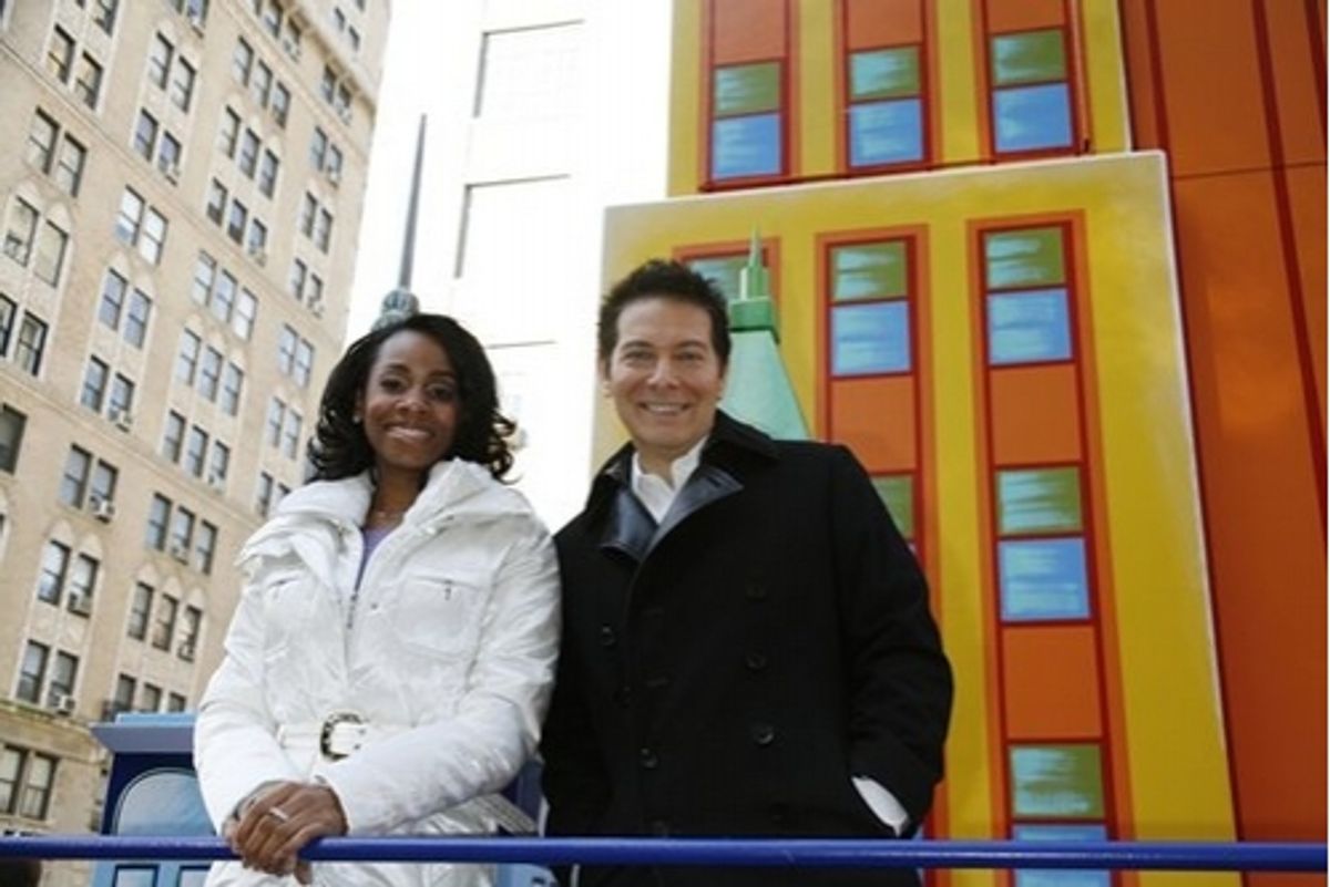 Anika Noni Rose and Michael Feinstein at Macy's Thanksgiving Day Parade 2007
