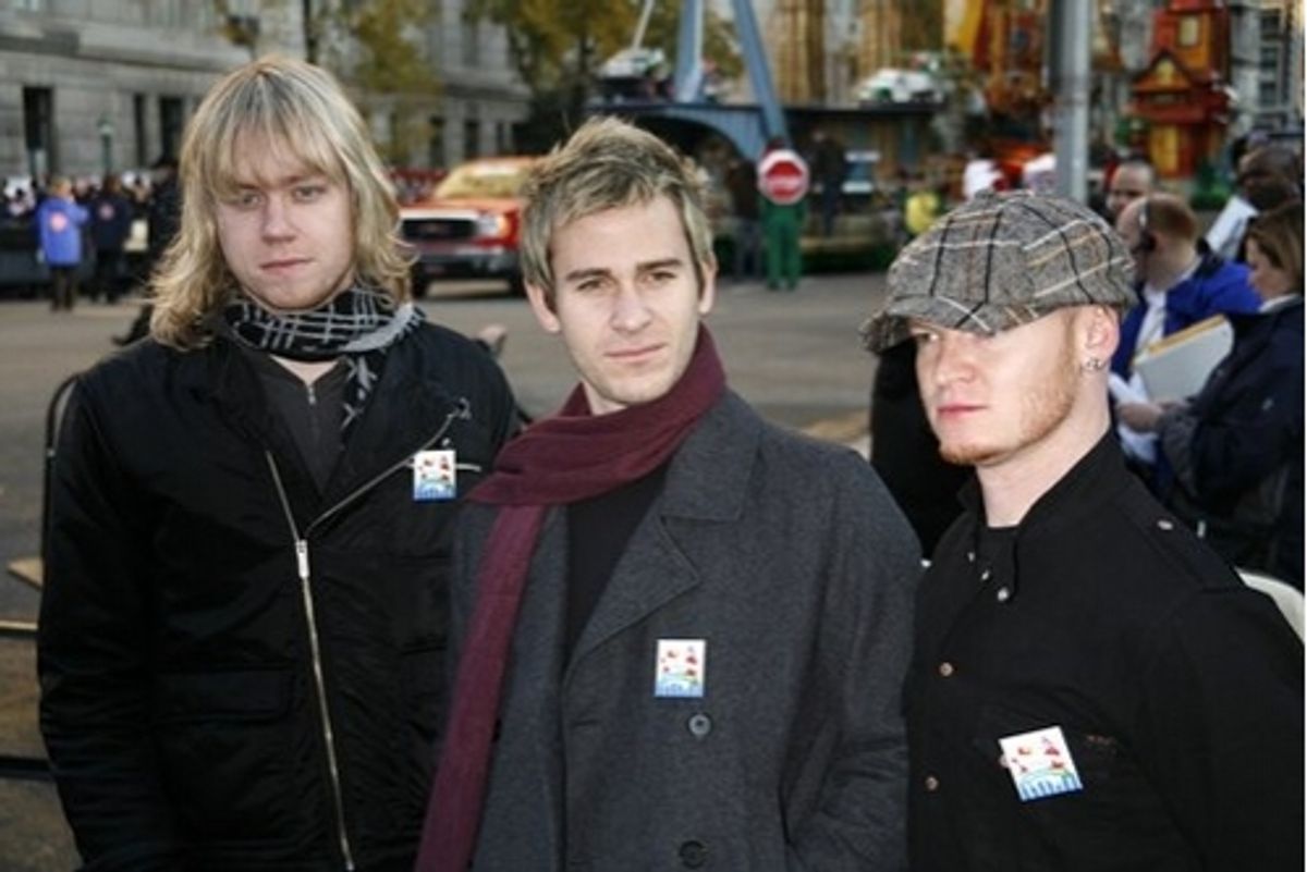 Lifehouse: Bryce Soderderg, Jason Wade and Rick Woolstenhylme at Macy's Thanksgiving Day Parade 2007
