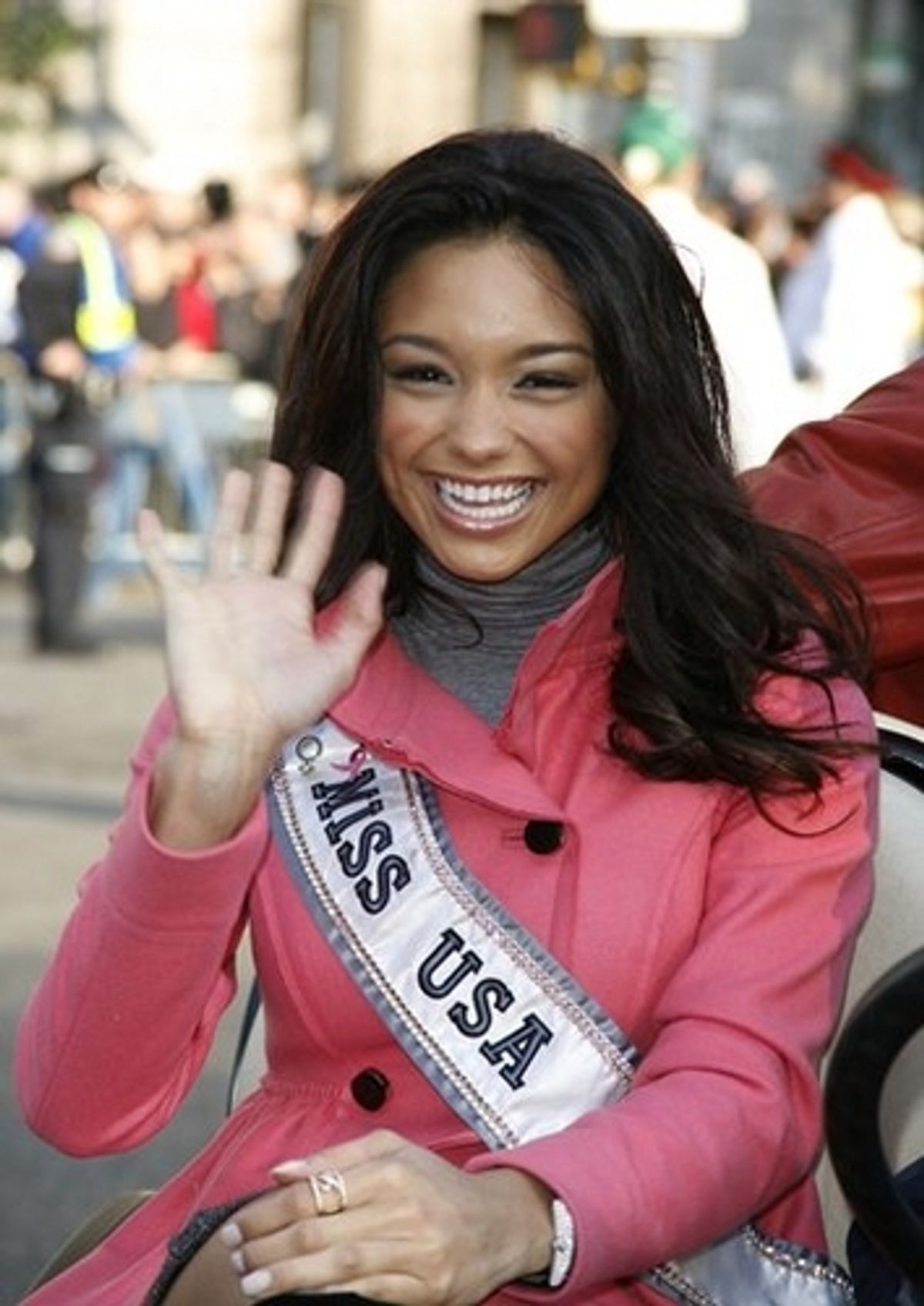 Miss USA Rachel Smith at Macy's Thanksgiving Day Parade 2007