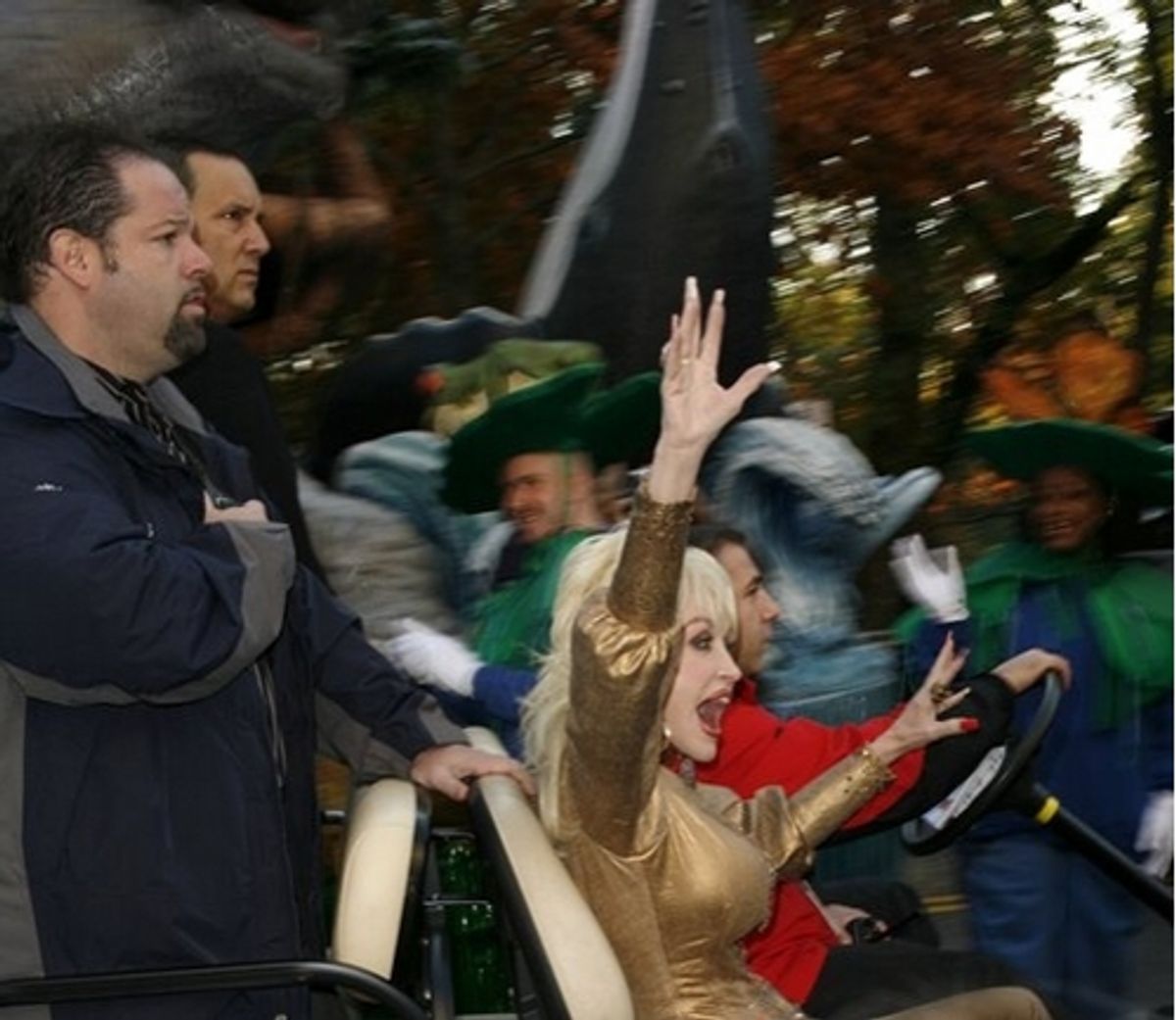 Dolly Parton at Macy's Thanksgiving Day Parade 2007