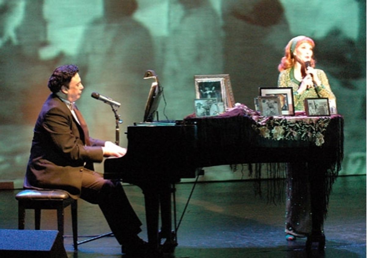 Musical Director Edward (Eddie) Sayegh with Kathryn Crosby as they remember our troops
 at 