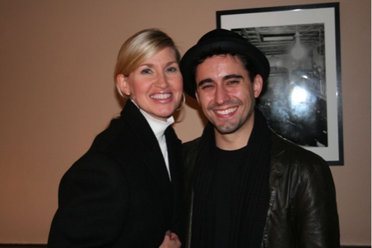 Luba Mason and John Lloyd Young
 at 