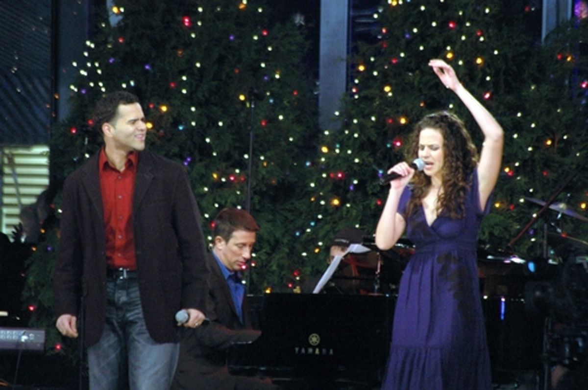 Christopher Jackson and Mandy Gonzalez at 